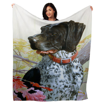 50" x 60" German Shorthair Plush Minky Blanket