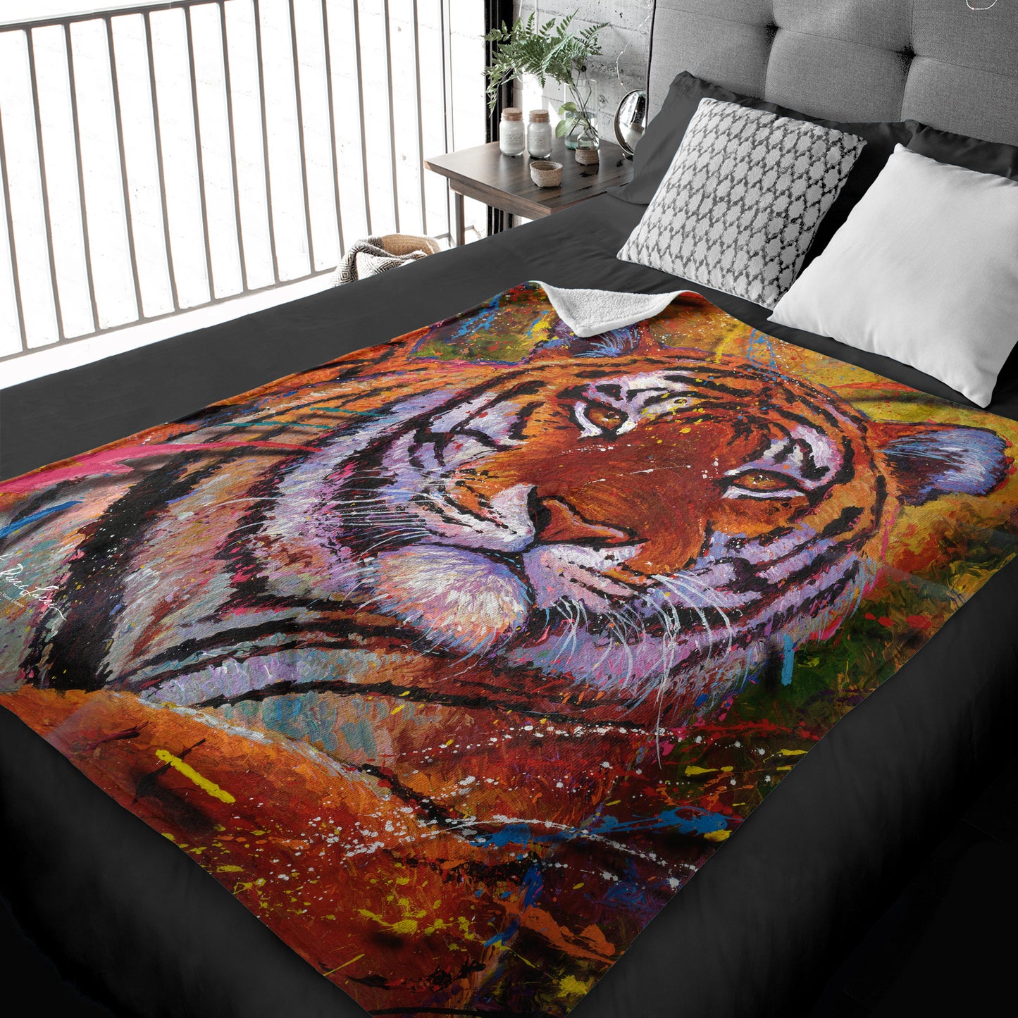 50" x 60" Tiger Plush Minky Blanket