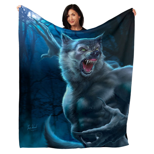 50" x 60" Werewolf Plush Minky Blanket