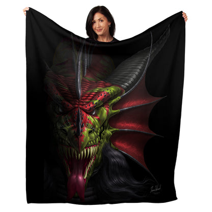 50" x 60" Lair Of Shadows Plush Minky Blanket