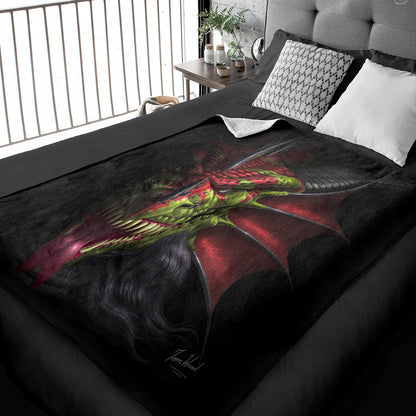 50" x 60" Lair Of Shadows Plush Minky Blanket