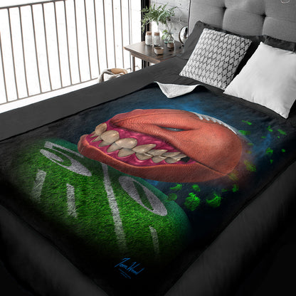 50" x 60" Monster Football Plush Minky Blanket