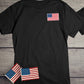 American Icon Backprint T-Shirt, American Pride Tee with Crest