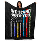 50" x 60" We Stand With You Plush Minky Blanket