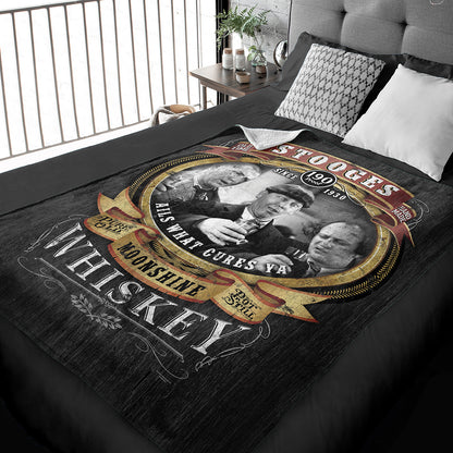 50" X 60" Stooges Moonshine Plush Minky Blanket