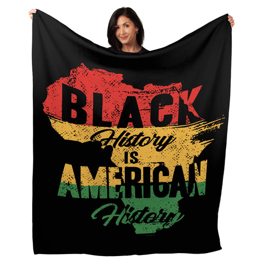 50" x 60" Black History is American History Plush Minky Blanket