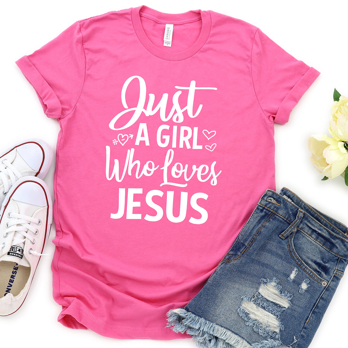 Just A Girl Who Loves Jesus T-shirt