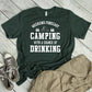 Camping Weekend Forecast T-shirt