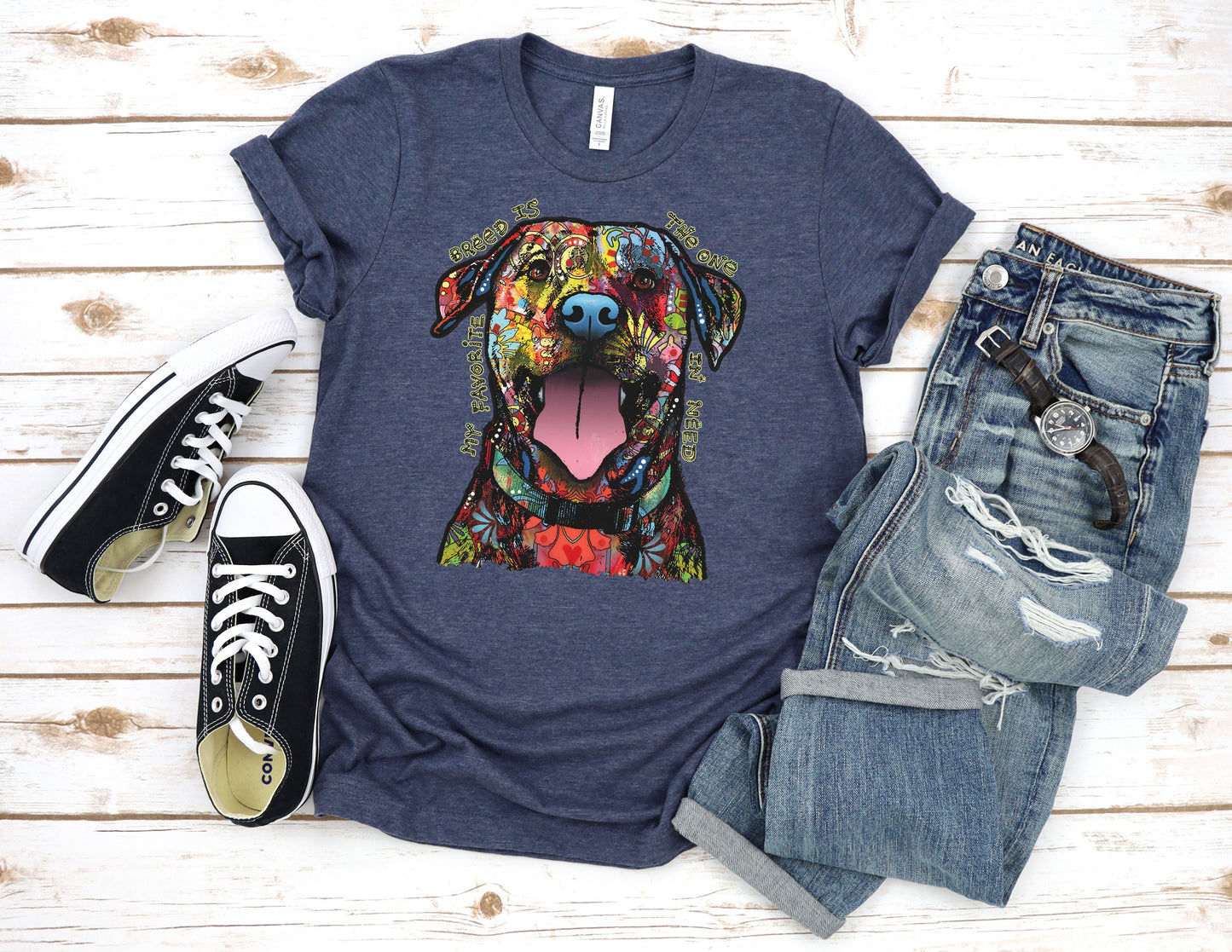 Neon Favorite Dog Breed T-shirt