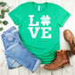 St. Patrick's Day T-Shirt, Love Clover Tee Shirt