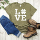 St. Patrick's Day T-Shirt, Love Clover Tee Shirt