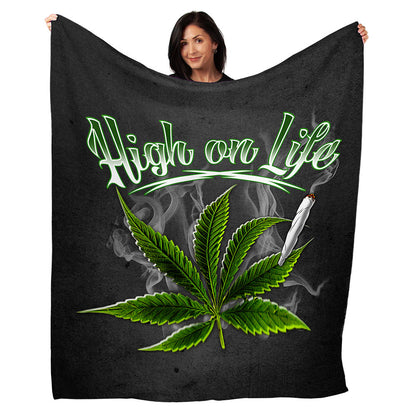 50" x 60" High On Life Plush Minky Blanket