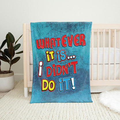 30" x 40" Whatever It Is Baby  Minky Blanket