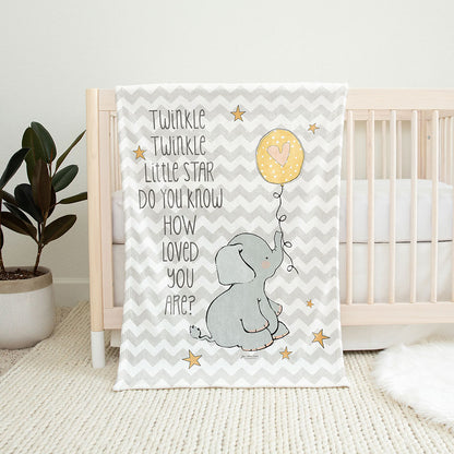 30" x 40" Twinkle Loved Baby Minky Blanket