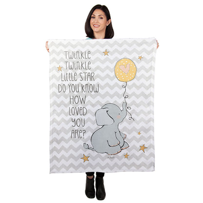 30" x 40" Twinkle Loved Baby Minky Blanket