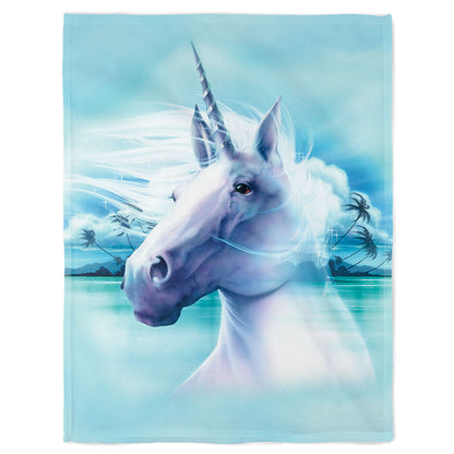 30" x 40" Unicorn Baby Minky Blanket