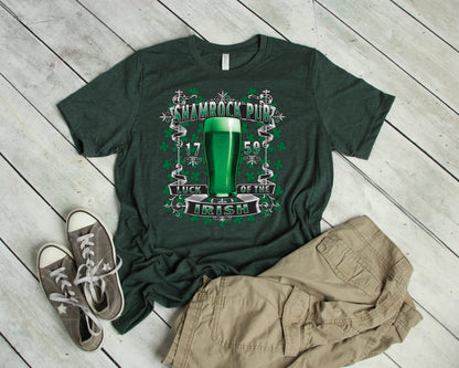 St. Patrick's Day T-Shirt, Shamrock Pub Tee Shirt