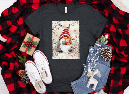 Gnome Hugging Rabbit Tee