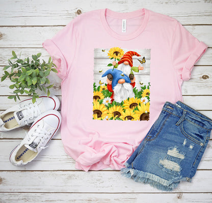 Gnomes With Sunflowers Tee