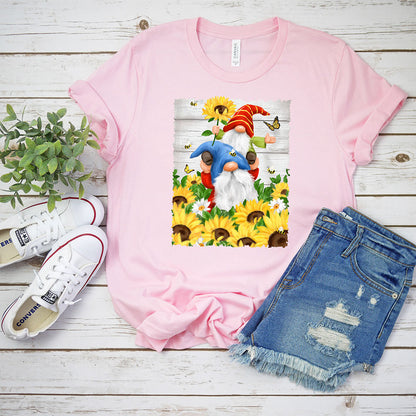 Gnomes With Sunflowers Tee