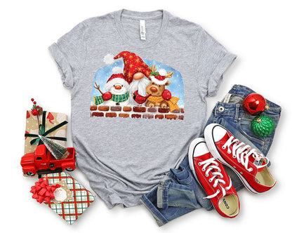 Gnome With Winter Friends Tee