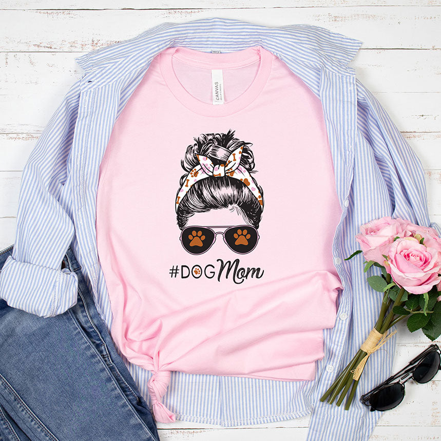 Dog Mom Bun T-shirt