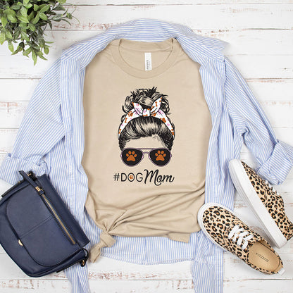 Dog Mom Bun T-shirt