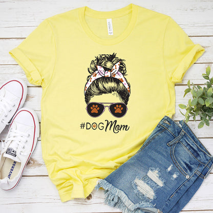 Dog Mom Bun T-shirt