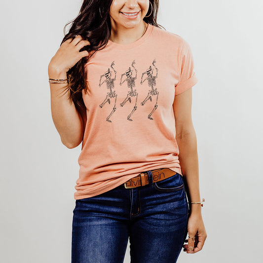 Dancing Hat Skeletons T-Shirt