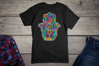 Neon Hamsa 2 T-shirt