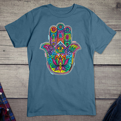 Neon Hamsa 2 T-shirt