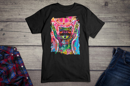 Neon Cosmic Trash Panda T-shirt