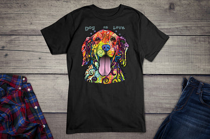 Neon Dog Is Love T-shirt