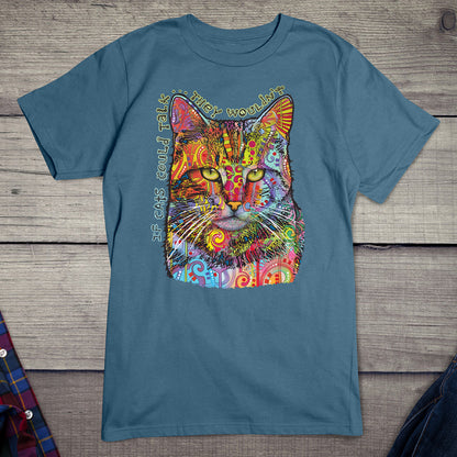 Neon If Cats Could Talk T-shirt