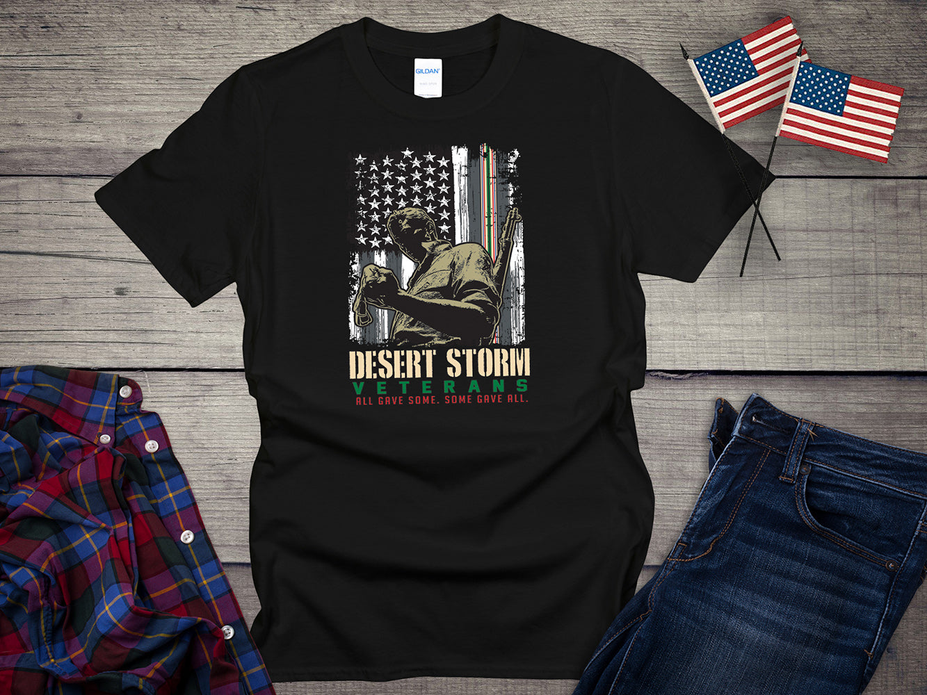Desert Storm Veterans Flag T-shirt