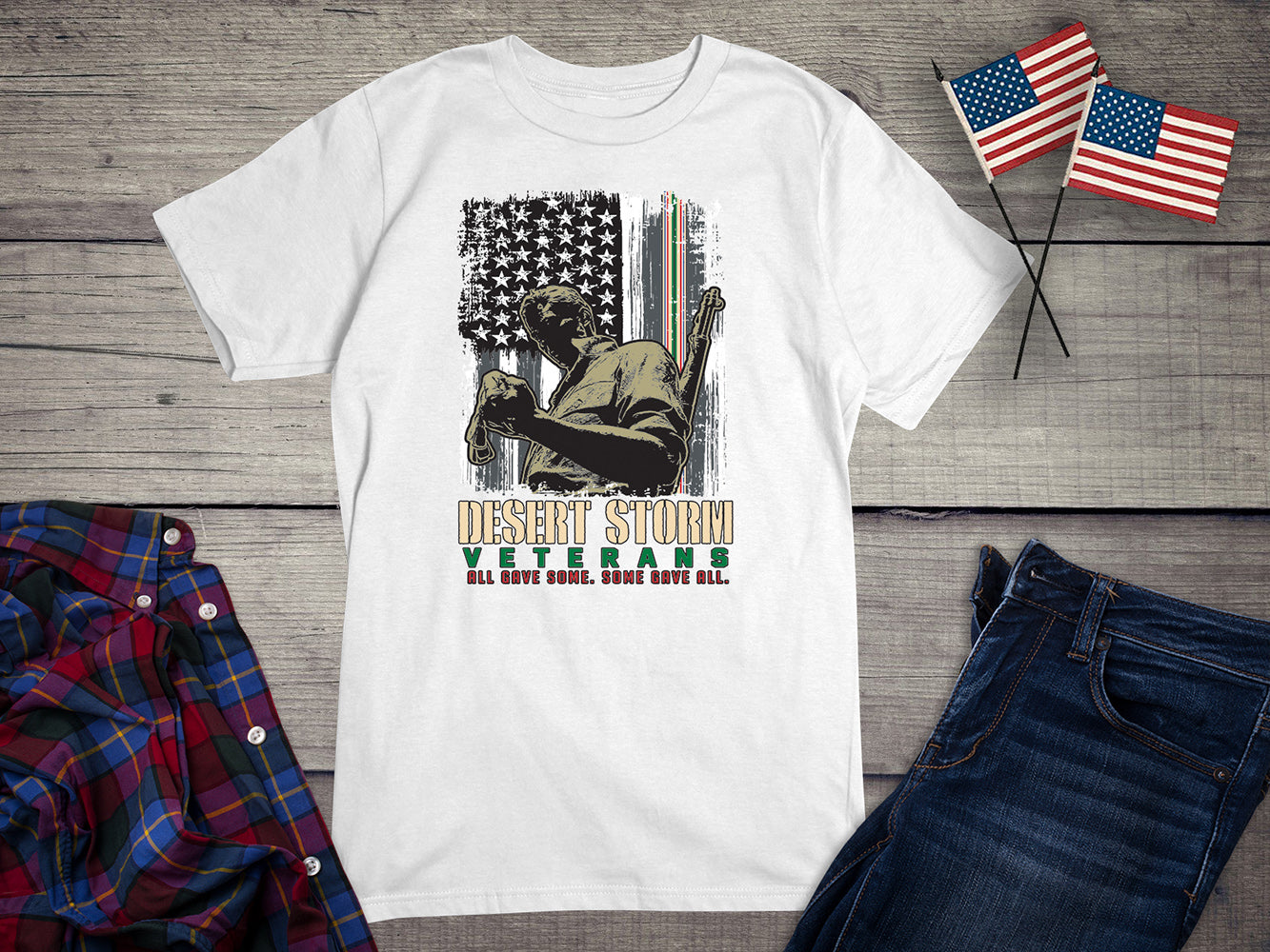 Desert Storm Veterans Flag T-shirt