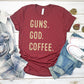 Guns God Coffee T-Shirt
