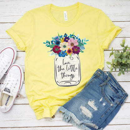 Love The Little Things Jar T-Shirt