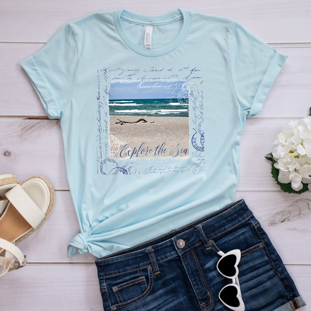 Exlore the Sea Collage T-Shirt
