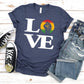 Black Pride T-shirt, Love & Raised Fist
