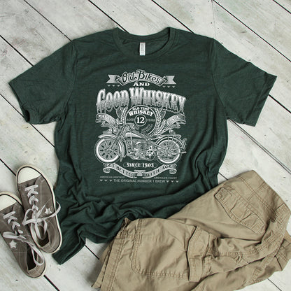 Motorcycle T-shirt, Good Whiskey