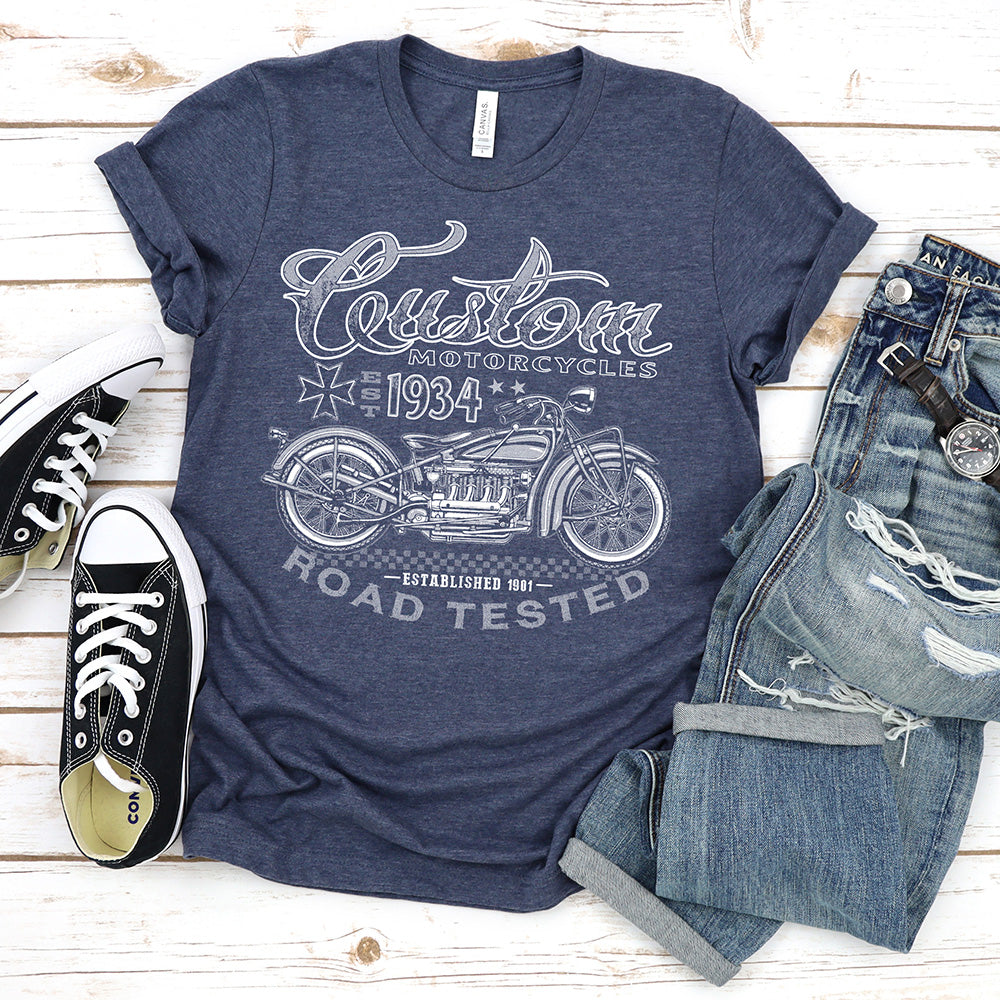 Motorcycle T-shirt, Custom Road Tested