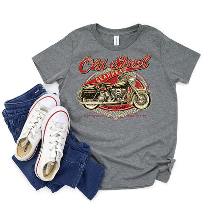 Motorcycle T-shirt, Old Skool Gearhead