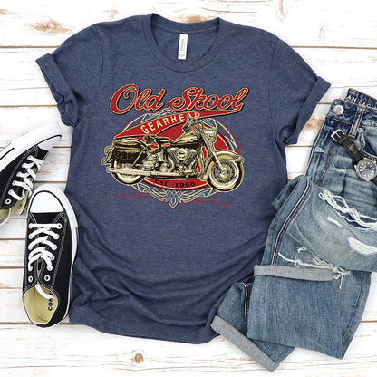 Motorcycle T-shirt, Old Skool Gearhead