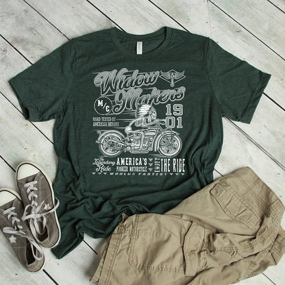 Motorcycle T-shirt, Widow Makers 1901