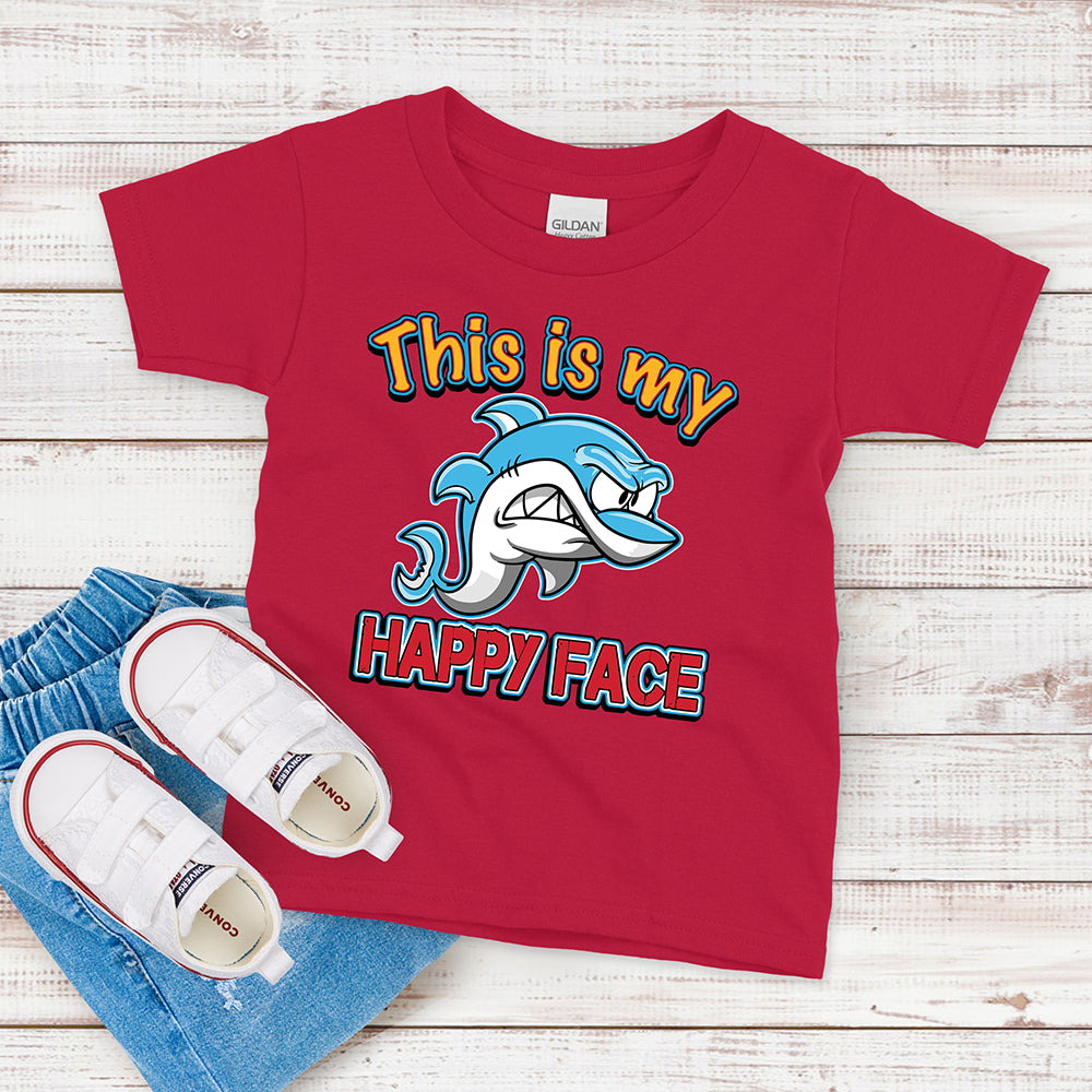 Kids T-shirt, This is My Happy Face Tee