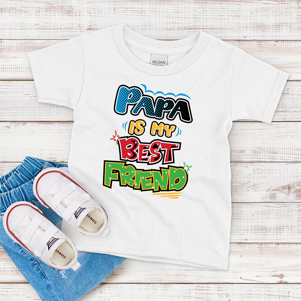 Kids T-shirt, Papa is My Best Friend Tee