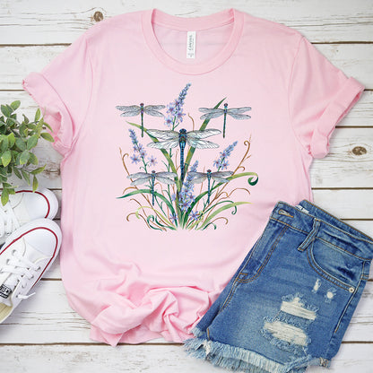 Springtime T-shirt, Dragonfly Lace