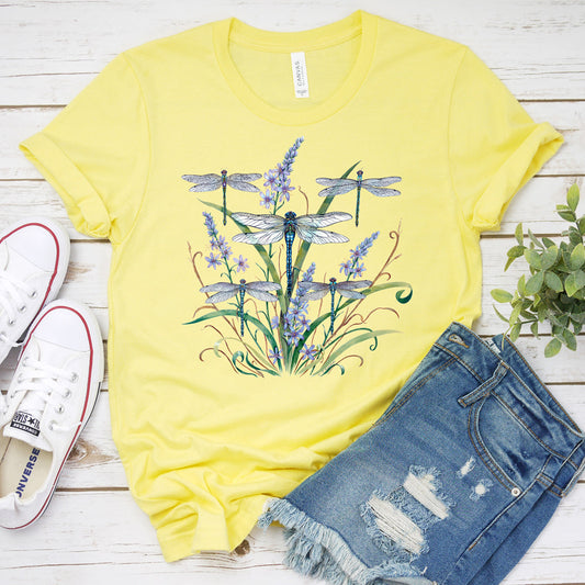 Springtime T-shirt, Dragonfly Lace