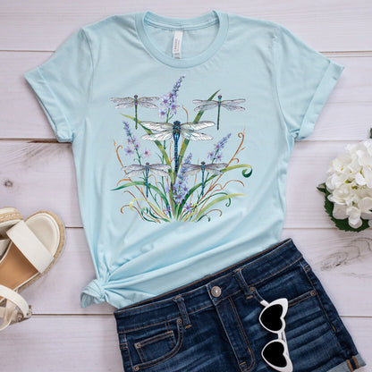 Springtime T-shirt, Dragonfly Lace